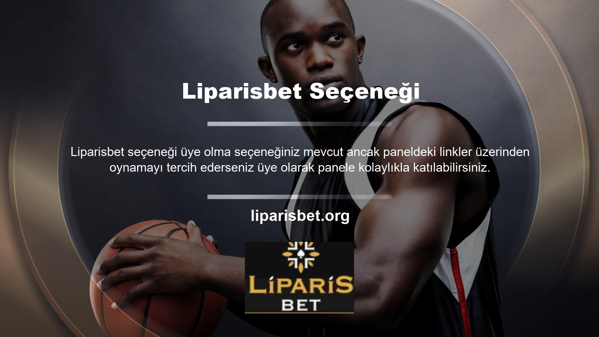 Liparisbet giriş seçenekleri, web sitesini kullanırken sorunsuz ve zahmetsiz bir deneyim sağlamak için oluşturulmuştur